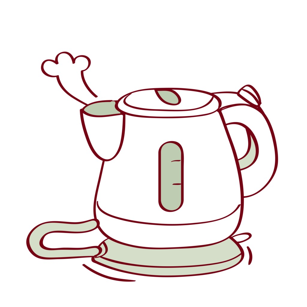 Illustration of electric kettle