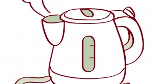 Illustration of electric kettle