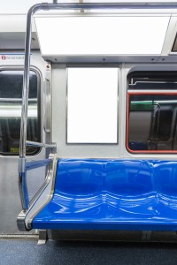 Billboard in the Subway cart.